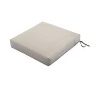 Classic Accessories Ravenna - Cojín Cuadrado para Asiento de Patio y Espuma, cojín Duradero para Exteriores, Color champiñón, 23 Pulgadas de Ancho x 23 Pulgadas de Profundidad x 5 Pulgadas de Grosor
