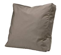Classic Accessories Ravenna - Cojín de Respaldo para Silla de Patio, Resistente al Agua, 25 x 22 x 4 Pulgadas, Color Gris Pardo Oscuro, Cojines para Muebles de Patio