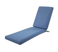 Classic Accessories Ravenna - Cojín para diván de Patio Resistente al Agua de 72 x 21 x 3 Pulgadas, Color Azul Imperio, cojín de Asiento para Exteriores