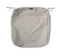 Classic Accessories Ravenna - Funda de cojín Cuadrada para Asiento de Patio, cojín Duradero para Exteriores, Hongo, 23 Pulgadas de Largo x 23 Pulgadas de Ancho x 5 Pulgadas de Grosor