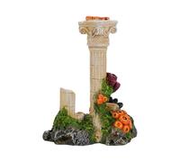 CLASSIC Adorno de Acuario de Columna Romana - Decoración de pecera Estilo Templo Antiguo - 145 x 90 x 178 mm