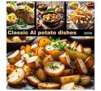 Classic AI potato dishes (Wall Calendar 2026 12" x 24" / 30 x 60 cm (open)) CALVENDO 12 Month Wall Calendar