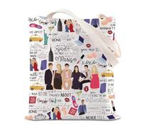 Classic American TV Series Gift G*ssip Inspire Tote Bag G*ssip Fan Tote Bag G*ssip Personajes Bolsa para regalo para amigos, Bone T UK, INCHES