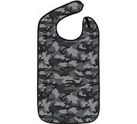 Classic Bib Designs Babero reutilizable para adultos - Unisex - Ideal para comer con bolsillo recogemigajas - Protege la ropa y se puede lavar a máquina