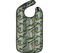 Classic Bib Designs Babero reutilizable para adultos - Unisex - Ideal para comer con bolsillo recogemigajas - Protege la ropa y se puede lavar a máquina