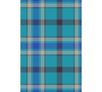 Classic Blue Plaid Daily Journal: 365 Cream Lined Pages: Notebook for women, 6x9 Undated , Perfect for Office