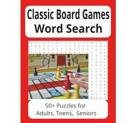 Classic Board Games Word Search: The Perfect Puzzle Gift for Fans of Classic Board Games | More than 50 Puzzles with 15 Clues Each | Easy to Read Print | Relaxing and Fun
