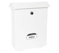 Classic Buzón de pared E-107 (L x An x Al: 27 x 11 x 34,6 cm, Blanco, Plástico)