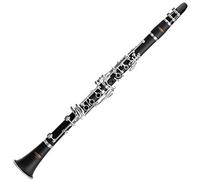 Classic Cantabile 00036391 CLK-45 - Clarinete en si bemol, 17 solapas, 5 anillas, plástico ABS, mecanismo plateado, instrumento ideal para estudiante)