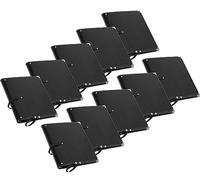 Classic Cantabile 10x Carpeta Deluxe coral para partituras A4, cuero sintético, bolsillo interior, esquinas protectoras, color negro.