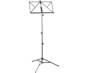 Classic Cantabile 90 Atril Light - ajustable en altura de 50 a 115 cm - tamaño compacto - estable - muy ligero - con bolsa de transporte - negro