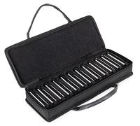 Classic Cantabile AHBS-12 Alabama Blues Harmonica Set De 12 Armónicas Diatónicas En Varias Tonalidades - 10 Lengüetas De Latón - Caja De Acero Inoxidable - Incluye Estuche Y Paño
