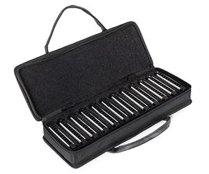 Classic Cantabile AHBS-12 Alabama Blues Harmonica Set De 12 Armónicas Diatónicas En Varias Tonalidades - 10 Lengüetas De Latón - Caja De Acero Inoxidable - Incluye Estuche Y Paño