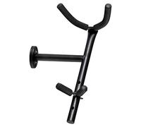 Classic Cantabile AS-21 Soporte de Pared para Saxofón - Para Saxofones Alto y Tenor - Para Montaje en Pared - Negro