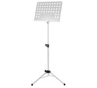 Classic Cantabile atril orquesta chapa perforada Heavy blanco