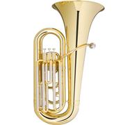 Classic Cantabile Bb Tuba T-170 Junior - Instrumento escolar compacto/liviano - Convertible en Marching-Tuba - Incluye kit de conversión, boquilla y estuche rígido con ruedas