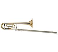 Classic Cantabile Brass QP-42 Trombón Cuarto - Afinación: Bb/F - Campana de latón dorado - Deslizamiento interior de alpaca - Campana: 215 mm - Diámetro: 13,89 mm - Incluye boquilla y estuche