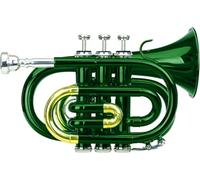 Classic Cantabile Brass TT-400 Trompeta De Bolsillo Bb Verde, Calibre: 11