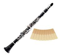 Classic Cantabile CLK-20 Clarinete Bb Set de 2.5 Cañas - Afinación Bb - Sistema Alemán - Pack Ahorro con 10 Cañas para Clarinete, Grosor 2.5