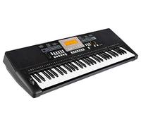 Classic Cantabile CPK-403 Keyboard - 61 teclas con sensibilidad al tacto - 618 sonidos y 200 ritmos de acompañamiento - Conexiones para auriculares, pedal de sustain, AUX In/Out y micrófono - negro