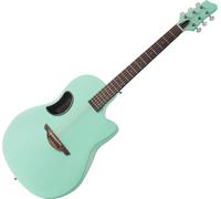 Classic Cantabile CS-100TQ Guitarra Western - Guitarra con boca lateral - Tapa: pícea maciza, fondo y aros: fibra de carbono, diapasón/mástil: Technical Wood/Okoume - Guitarra acústica en turquesa