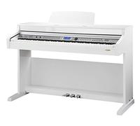 Classic Cantabile DP-A 410 WH E-Piano digital, 88 teclas con mecanismo de martillo, 600 voces, salida auriculares, USB, acompañamiento automático, grabación, 3 pedales, blanco brillo alto, ideal para