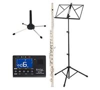 Classic Cantabile FL-100 Flauta Transversal de Alpaca Set, Llaves cerradas