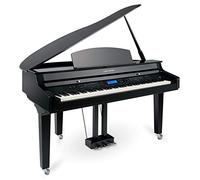 Classic Cantabile GP-A 810 Piano de cola digital 88 teclas ponderadas de martillo - Teclado electronico USB, MIDI, 256 polifonía, 1200 voces, Bluetooth - Organo musical - Negro Brillante