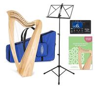 Classic Cantabile H-22 Arpa Celta, 22 cuerdas, semitono, afinada en Mi bemol mayor. Incluye funda, escuela, atril, afinador y 2 llaves. Altura: 83,5 cm.
