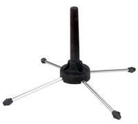 Classic Cantabile KFS-153 Soporte para Flautas Traversa y Clarinetes (trípode compacto y estable para instrumentos de viento) cromado/negro