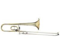 Classic Cantabile KP-35C Bb/C trombón infantil para estudiantes, campana latón 200 mm, calibre 12,20 mm, válvula secundaria con cuerda, incluye boquilla y estuche.