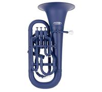 Classic Cantabile MardiBrass Euphonio Bb de Plástico - 4 Válvulas de Aluminio - solo 2,2 kg de peso - incluye boquilla y funda - azul mate