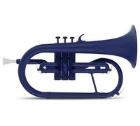 Classic Cantabile MardiBrass Flugelhorn De Plástico ABS - Válvulas Perinet - 600g Ligero - Diámetro: 11,5 mm - Incluye Boquilla y Funda - Azul Mate