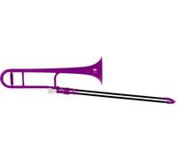 Classic Cantabile MardiBrass Trombón Tenor de ABS - Afinación Bb - Deslizamiento de fibra de vidrio - 660g ligero - Calibre: 12 mm - incluye boquilla y funda - lila