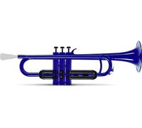 Classic Cantabile MardiBrass Trompeta De Plástico ABS - Válvulas Perinet - 510g Ligera - Diámetro: 11,6 mm - Incluye Boquilla Y Funda - Azul