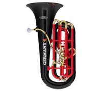 Classic Cantabile MardiBrass Tuba Bb de Alemania, muy ligera y estable. Cuerpo de plástico ABS, tubo y máquina de latón. Incluye funda y boquilla. Colores: negro, rojo y dorado.