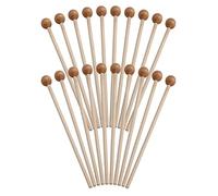 Classic Cantabile MG2218W Baquetas Para Glockenspiel 10 Pares | Cabeza Redonda De Madera De Haya, Mango De Arce, Longitud Total: 22 cm, Diámetro De La Cabeza: 18 mm, ¡Con Cabeza De Madera