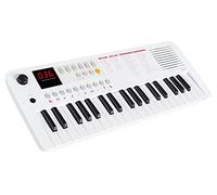 Classic Cantabile MINI-37 Teclado - 37 Mini-Teclas - Alimentación por USB-C o pilas - 100 sonidos y ritmos - USB-MIDI - Altavoz y salida de auriculares - blanco-rosa