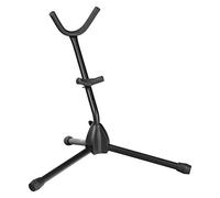 Classic Cantabile Soporte AS-2009 para Saxofón Alto/Tenor (Altura 375mm, soporte acolchado, pies de goma, plegable, estabilidad segura)