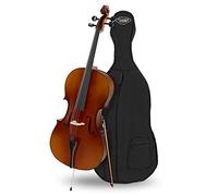 Classic Cantabile Student Cello 4/4 - tapa de abeto laminado - fondo, aros, mástil y puente de arce - diapasón: tilo tintado - clavijas y cejuela de arce ennegrecido - incluye arco y funda