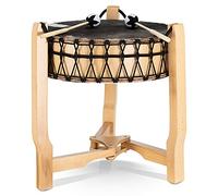 Classic Cantabile Tambor Chamánico 20" - Tambor con piel de cabra - Diámetro: 52 cm - Altura: 58 cm - con soporte de trípode - 2 mazos de fieltro incluidos - incluye bolsa con correa para el hombro
