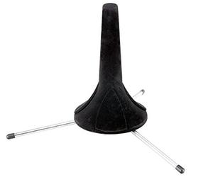 Classic Cantabile TS-153 Soporte para Trompeta también para corneta y instrumentos de viento similares (superficie base aprox. 25 cm de diámetro) negro