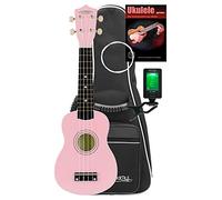 Classic Cantabile US-50 PK Set de Ukelele Soprano Rosa, Escala soprano (34