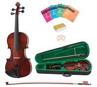 Classic Cantabile VP-100 Set De Violín 4/4 (Instrumento Para Principiantes/Estudiantes, Violín, Fondo Y Aros De Arce, Tapa Maciza De Abeto, Incluye Estuche, Arco Y Resina)