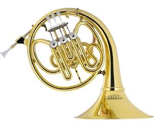 Classic Cantabile WH-30GD MardiBrass Cuerno Francés Bb plástico dorado, con boquilla y funda mochila. Para principiantes y profesionales. Resistente al clima y agua, ligero y estable.