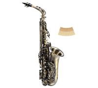 Classic Cantabile Winds AS-450 Antique Yellow Eb Saxofón Alto - Afinación Eb - Clave de Fa sostenido alta - Set ahorro incl. 10 cañas para saxofón