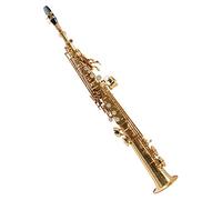 Classic Cantabile Winds SS-450 Saxofón Soprano en Bb (latón, barniz transparente, llave de fa agudo, mecánica de llaves ergonómica)