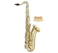 Classic Cantabile Winds TS-450 Brushed Bb Saxofón Tenor - Afinación Bb - Llave de Fa sostenido alta - Set Ahorro Incluye 10 Cañas Para Saxofón