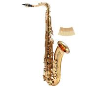 Classic Cantabile Winds TS-450 Saxofón Tenor Bb - Afinación Bb - Llave de Fa sostenido alta - Set ahorro incl. 10 cañas para saxofón