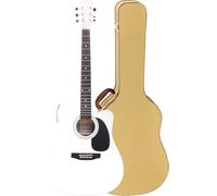 Classic Cantabile WS-10WH-CE Guitarra Western blanca con pastilla Set